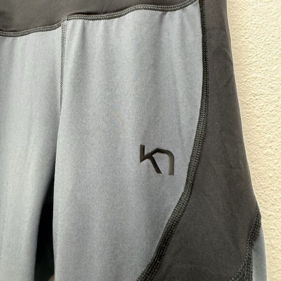 Kari Traa Tina High Waist Tights Colorblock 621958 Black Small Ankle Zip - Picture 4 of 8